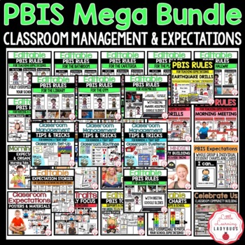 Preview of PBIS Growing MEGA Bundle | for Classroom Management & Expectations
