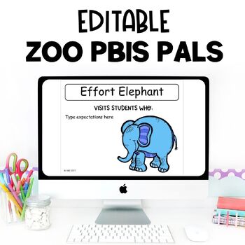Preview of PBIS Pals | Editable | Behavior Management Posters