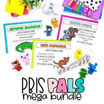 Preview of PBIS Pals | MEGA BUNDLE | Classroom Decor Behavior Management System