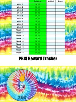 Preview of PBIS Reward Tracker