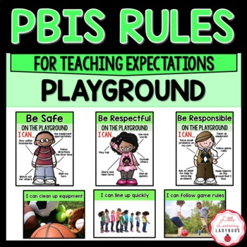 playground rules pbis cafeteria expectations posters printables teaching