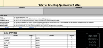 Preview of PBIS Tier 1 Meeting Agenda 