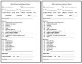PBIS office referral form