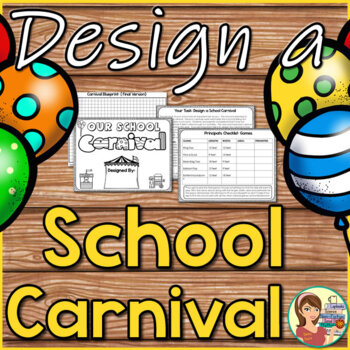 Preview of PBL Area & Perimeter: Design a School Carnival Project Based Learning