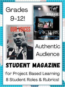 Preview of PBL- Class Magazine for any Subject Project- Project Based Learning