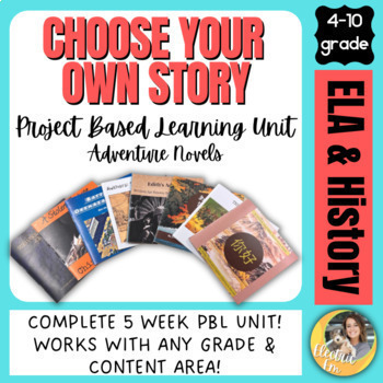 Preview of PBL ELA & History Choose Your Own Story - Adventure Writing