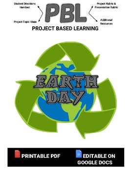 Preview of PBL: Earth Day (Editable in Google Docs)