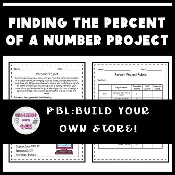 Preview of PBL: Finding the Percent of a Number - Build Your Own Store