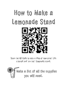 Preview of PBL Lemonade Stand