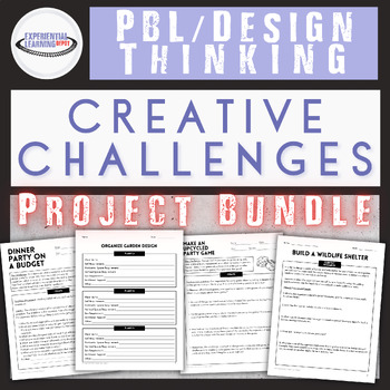 Preview of High School Design Thinking Creativity Challenges Bundle