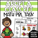 PBL Math Challenge | Adopt a Class Pet Math Project