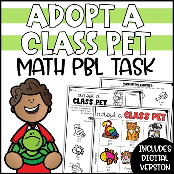 Preview of PBL Math Enrichment | Adopt a Class Pet Math Project