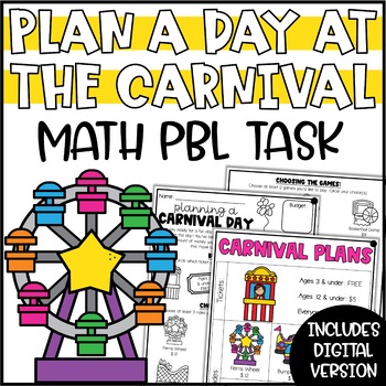Preview of PBL Math Challenge | Day at the Carnival or Fair