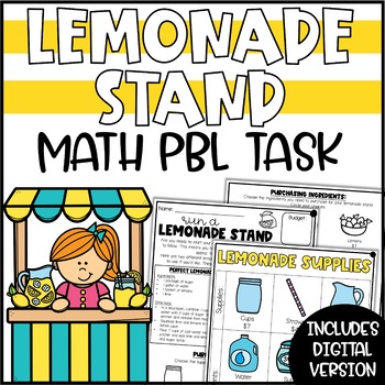 Preview of Summer PBL Math Challenge | Run a Lemonade Stand