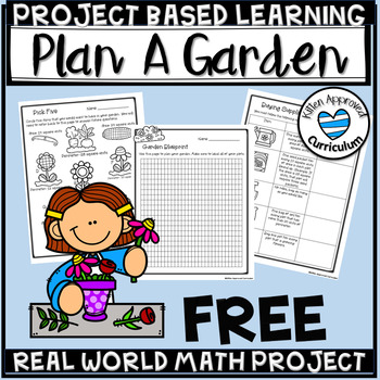 Preview of Plan a Garden Project Based Learning Math Projects PBL 4th 5th 6th Grade