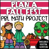 PBL Math Enrichment Project | Fall Math Activities | Proje