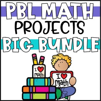 Preview of PBL Math Projects for 2nd and 3rd Grade - Complete Bundle