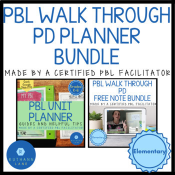 Preview of PBL Planner and Project Based Learning Professional Development BUNDLE