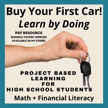 Preview of PBL Project Based Learning Math Financial Literacy Project for High School CAR