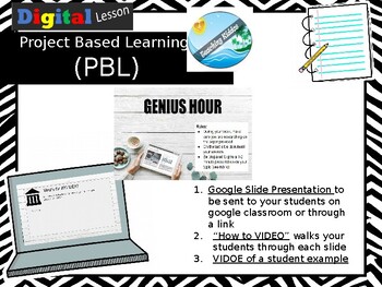Preview of PBL Project Based Learning - genius hour DIGITAL google  GATE / GT