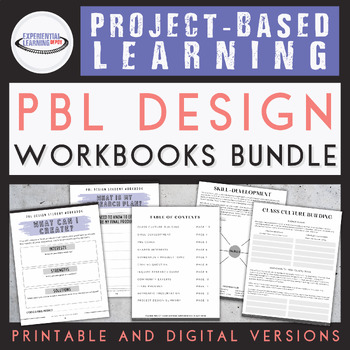 Preview of PBL Project Design Workbooks Bundle (Teacher-Led & Student-Led)