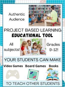 Preview of PBL Project- Educational Tool: Board game, video game, children's book project