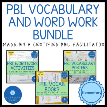 Preview of PBL Vocabulary and Word Work Activity Bundle