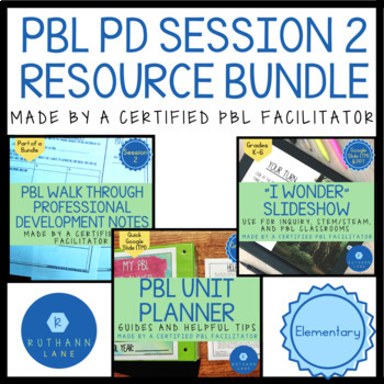 Preview of PBL Walk Through Session 2 Resources Project Based Learning PD BUNDLE