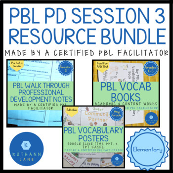 Preview of PBL Walk Through Session 3 Notes with Products PBL PD BUNDLE