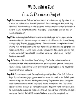 Preview of Zoo Area & Perimeter PBL