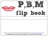 P,B,M Flip Book for words and nonsense words