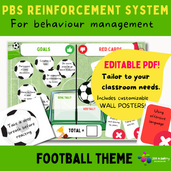 Preview of PBS Class Reward System | Classroom Management Strategy | Soccer FIFA Football |