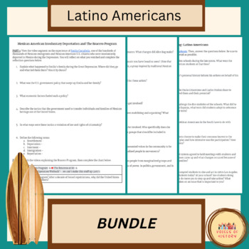 Preview of PBS Latino Americans Mini Unit BUNDLE