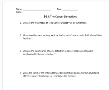 Preview of PBS: The Cancer Detectives Documentary WS