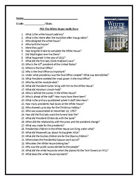 Preview of PBS: The White House: Inside Story Documentary Worksheet