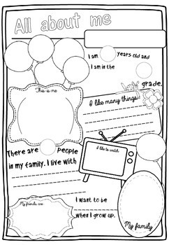 PDF Building Self-Intelligence: All About... Printable Worksheet