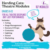 PDF Herding Cats:  Theatre Modules ALL DISCIPLINES + Tips 