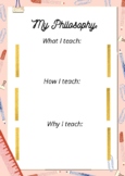 PDF "My Philosophy" Why/How/What I Teach Teaching Portfolio