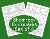 PDF Printable Shamrock Bookmarks St. Patrick's Day Colorin