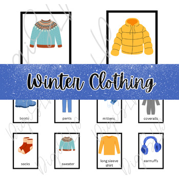 Winter clothes vocabulary