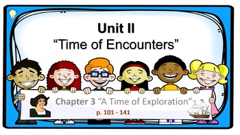 Preview of PPT Social Studies US History Chapter 3 A Time of Exploration Presentation