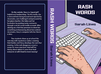 Preview of Middle grade PDF book, cyberbullying, anger management themes, "Rash Words"