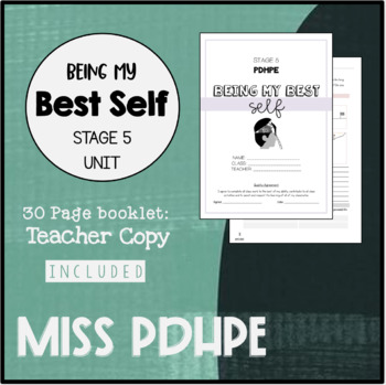 Preview of PDHPE Stage 5 Unit  - Being My Best Self