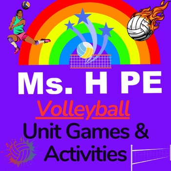 Preview of PE - 15 Volleyball Games K-8th Grade