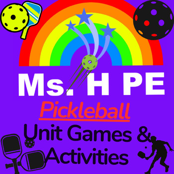 Preview of PE - 33 Pickleball Games for Kindergarten through 6th Grade