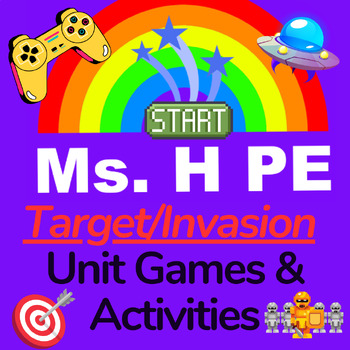 Preview of PE - 45 Target/Invasion Games for K-6th Grade