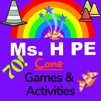 Preview of PE - 70 Cone Games for K-6th Grade