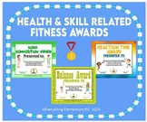 PE AWARDS - 11 Health & Skill Related Fitness Awards