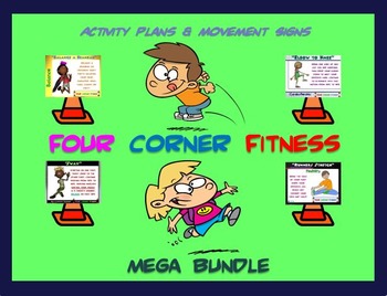 Preview of PE  Activities: “Four Corner Fitness”- MEGA BUNDLE