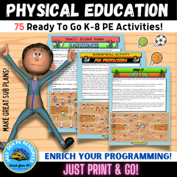 Preview of PE Activities (Ready To Go Lesson Plans/Games)